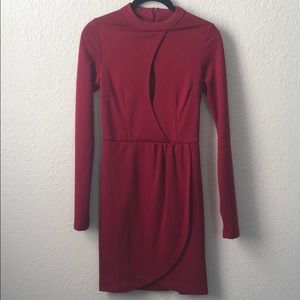 Brand New - Nasty Gal Maroon Dress